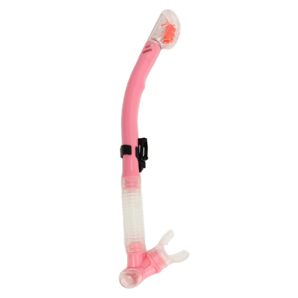 Kuiva snorkkeli PVC-silikon Helppo hengittää Kevyt uinti snorkkeli sukellusharrastajille Vaaleanpunainen