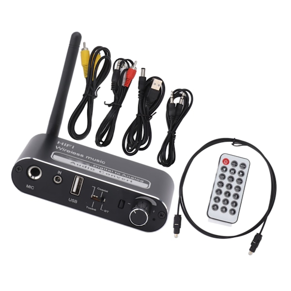 Digital til Analog Konverter Koaksial til Analog Adapter Bluetooth 5.1 Lydmodtager