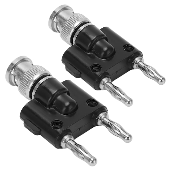 2st 2-vägs bananplugg BNC hane till 2-rad högtalarkabel Terminalkontakter Adapter J.20021 4mm