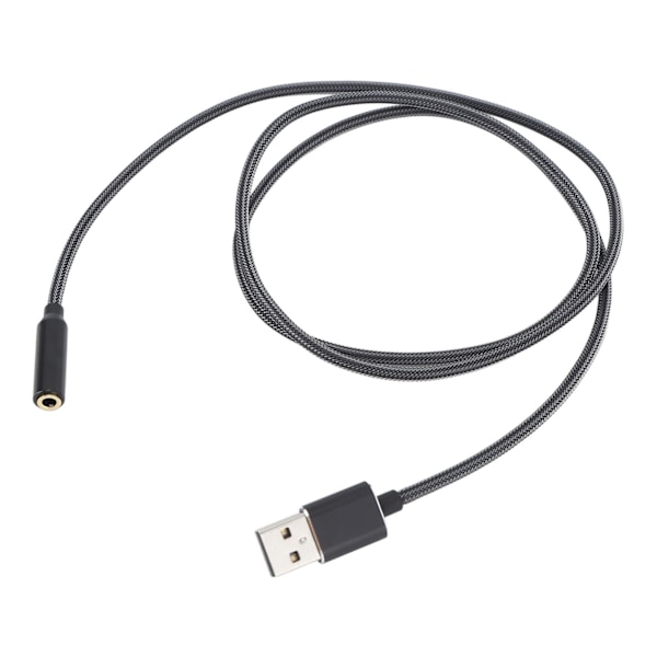 USB Lydkort USB til 3,5 mm Jack Lydadapter Eksternt Stereolydkort til Hovedtelefon 4 Kerne