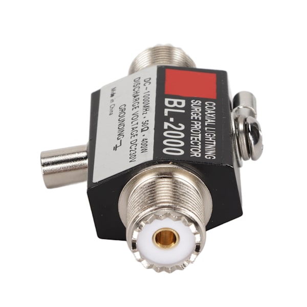 Yinitone BL-2000 koaxial blixtöverspänningsskydd PL259 hona till PL259 hona koaxial blixtavledare
