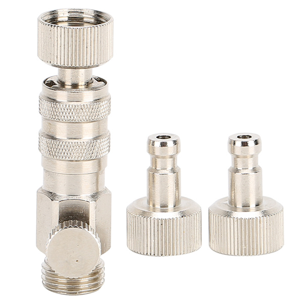 3 st Airbrush Connector Snabbkoppling med Air Flow Adjustment Air Compressor Fitting