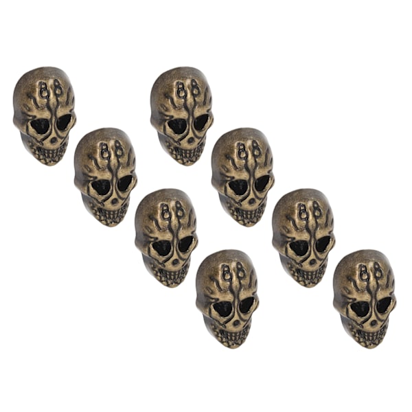 50 sett Skull Rivets Single 25x16mm DIY Ghost Head Punk Style Elektroplettering Sink Legering Skull Knapp for Lær Håndverk Bronse