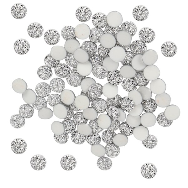 100 stk flade diamantsten Rund Lysende Flatback Rhinestone Tilbehør Håndværk Tilbehør 12mm