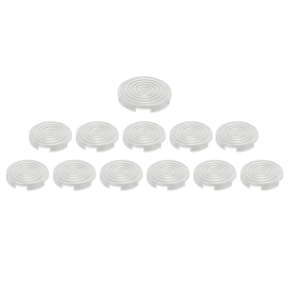 12st arkadknappsskydd 20,2 mm 25,3 mm mekaniskt tryckknappsskydd för Kailh för Cherry för Akko för Glorious Switchar Vit