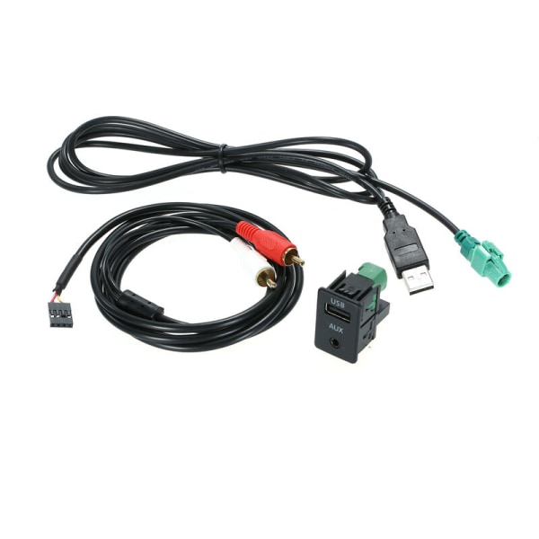 Bil Aux USB-adapter, Universal USB-lading kompatibel med Clarion Alpine