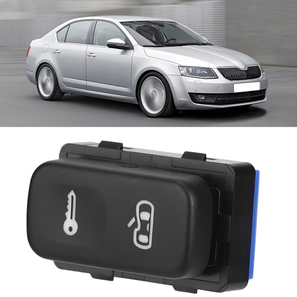 Sentral dørlås svart bryterknapp 1Z0962125A Passer for Octavia Mk2 2004-2013