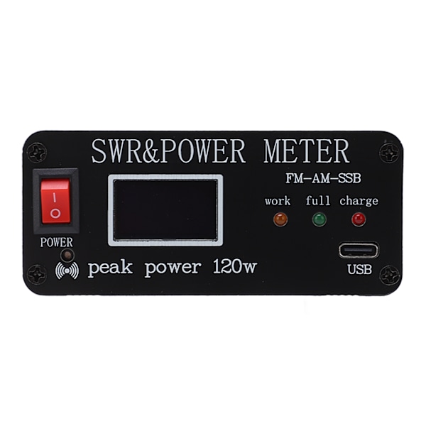 Shortwave Power Standing Wavemeter SWR och Power Meter Standing Wavemeter Aluminiumlegering