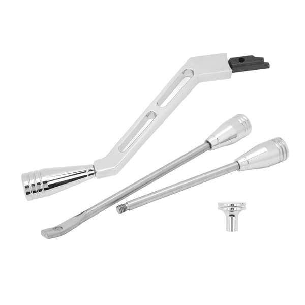 【NX】Blinklysarm i rustfrit stål, rustfri, galvaniseret, poleret billet-skiftearm, erstatning til Chevy