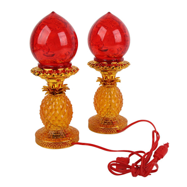 LED Lotus-lampe Faux Gul Krystal Blød Varmt LED-lys Energibesparende Buddha-lampe til hjemmet Buddha Gud af Rigdom 10 tommer, gul, 1 par