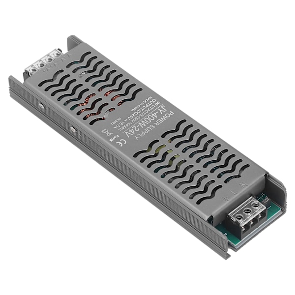 LED Driver 400W DC 24V IP20 Skydd Snabb värmeavledning LED Transformator LED Power Driver AC 175‑260V