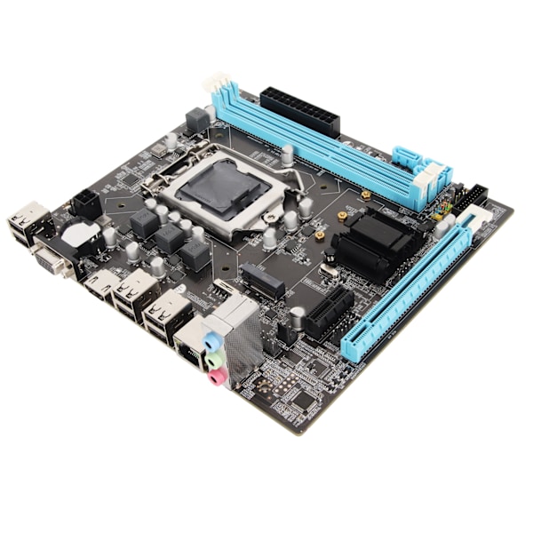 Skrivebords Hovedkort H61 6 USB2.0 DDR3 M.2 NVMe NGFF 100Mbps LAN Micro ATX Hovedkort for LGA1155 Sokkel I3 I5 I7