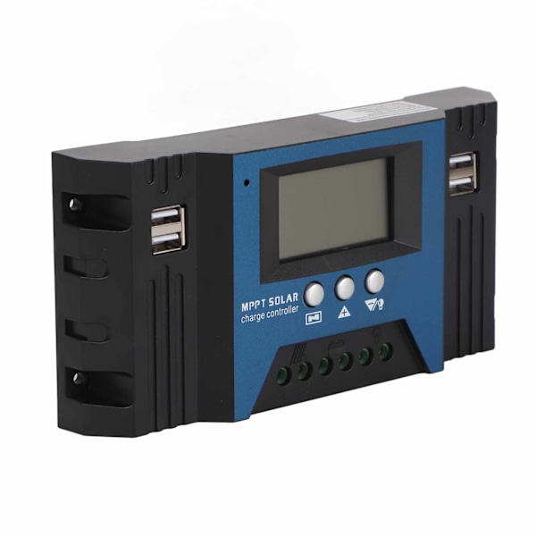 12V 24V Solcelleladningsregulator 4 USB-porte 5V 2.5A Parameter Justerbar LCD-skærm til campingvogn hjem båd 30A