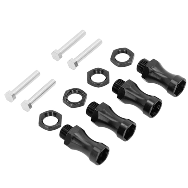 RC 12 mm till 17 mm metallhjulförlängning hex-konverteringsadapter Bredare 30 mm för 1/10 off road RC bil svart
