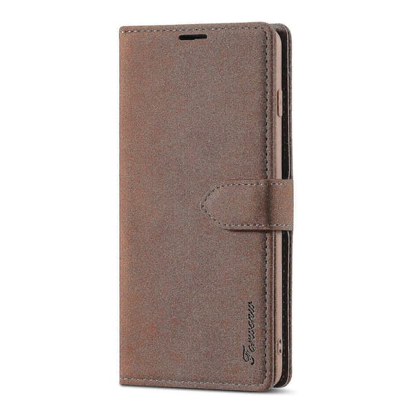 Skinnveske til Samsung Galaxy S10+ Brown