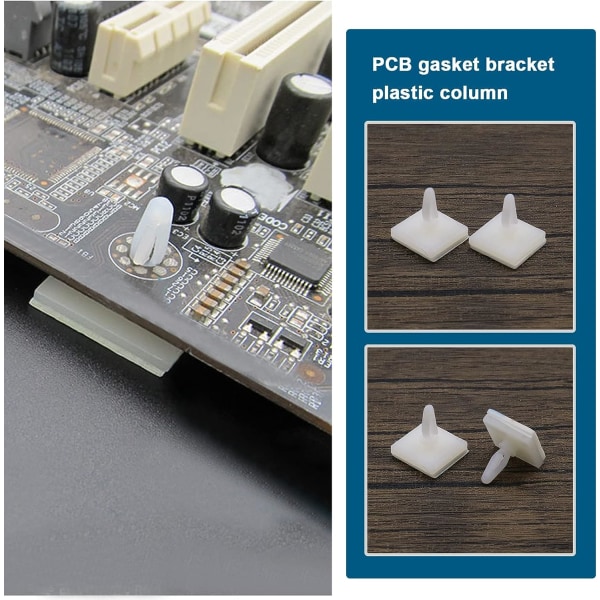 50 kpl Muoviset pylväät kiinnittyvät PCB-kiinnityspalkkien tukikorkeus 4,8 mm printed piirilevyille Kiinteä tietokoneen emolevyn tuki