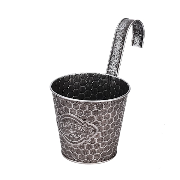 Väggkruka i metall Vertikal ribbad design Väggmonterad blomkruka