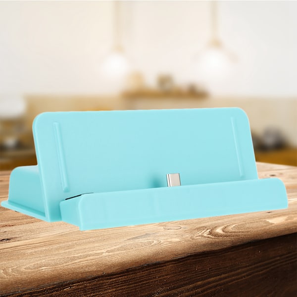 Switch Lite Mini -konsolille TYPE C Latausteline Laturi Peli Tarvikkeet (Sininen)