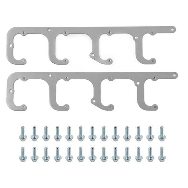 Kvadratiska Spolhållare Ventilkylare Silver Aluminiumlegering för LS1 LS3 LS2 LQ4 LQ9 LS6 L92 L99 L33 LR4 Motor