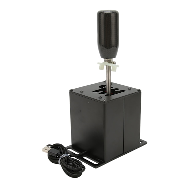 USB Simulator Shifter 6 Plus R Racing H-Gear med kulfibergreb til Logitech G29 G27 G25 G920 til T300RS GT Sort