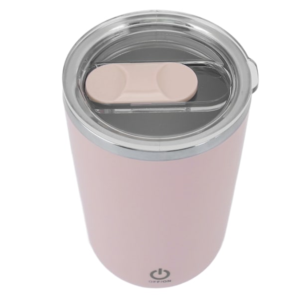 USB elektrisk blandningskopp 350 ml läckagesäker automatisk omrörningskopp Självrörande kaffemugg Rosa