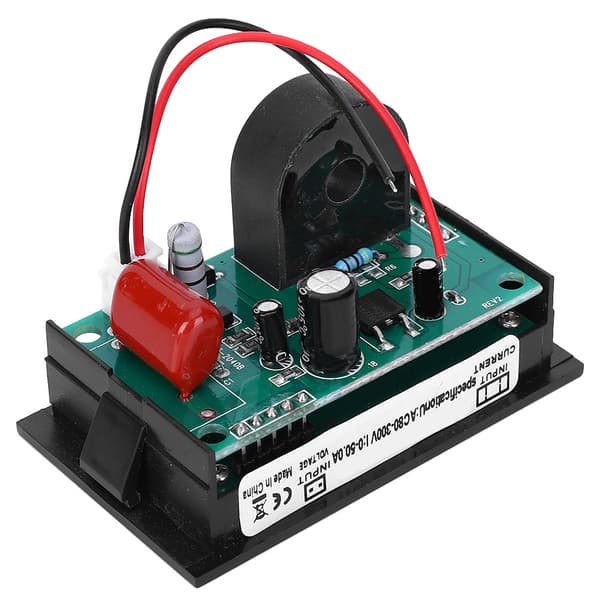 【NX】DL85-2041 Dobbelt Display AC-spænding Strømmåler AC80-300V 0-50A med strømtransformator