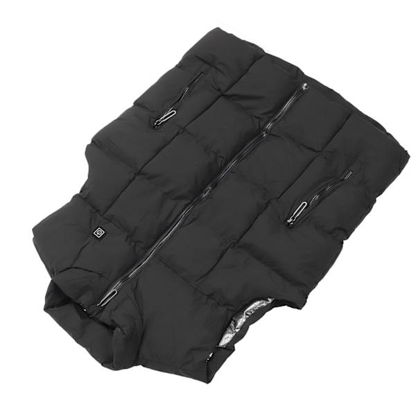 Uppvärmd Väst för Män och Kvinnor, Utomhus Vinter, USB Laddning, Vattentät, Lätt, 9 Zoner, Enkelt Styr, 4XL