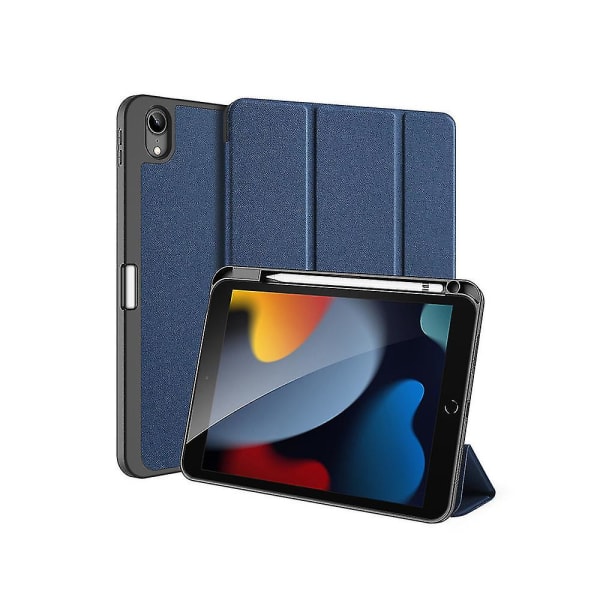 Case kompatibelt med Ipad Pro 11 (2020/2021), Hard Back Flip Cloth Texture Flip Case blue