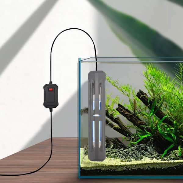 Fiskedam UV-steriliseringslampe Akvarium Ultraviolet nedsænkelig algefjernelse Desinfektionssteriliseringslampe CN-stik 220-240V(ZY UV307)