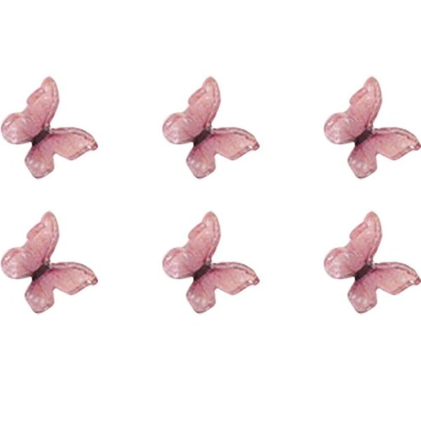 Butterfly Rose Nail Art, Fargerik Nail Art Glitter Med Rhinestones