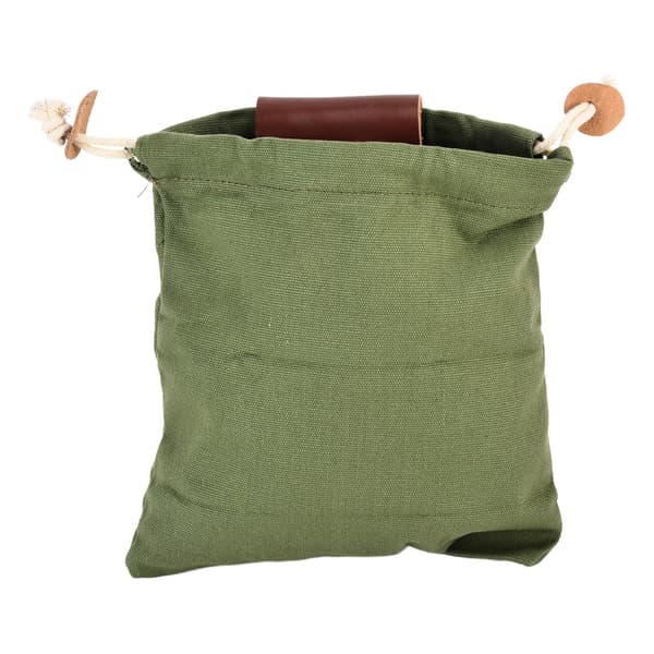Lädercanvas foderpåse Bälte fruktplockningsväska Kompatibel med campingfruktinsamling Army Green