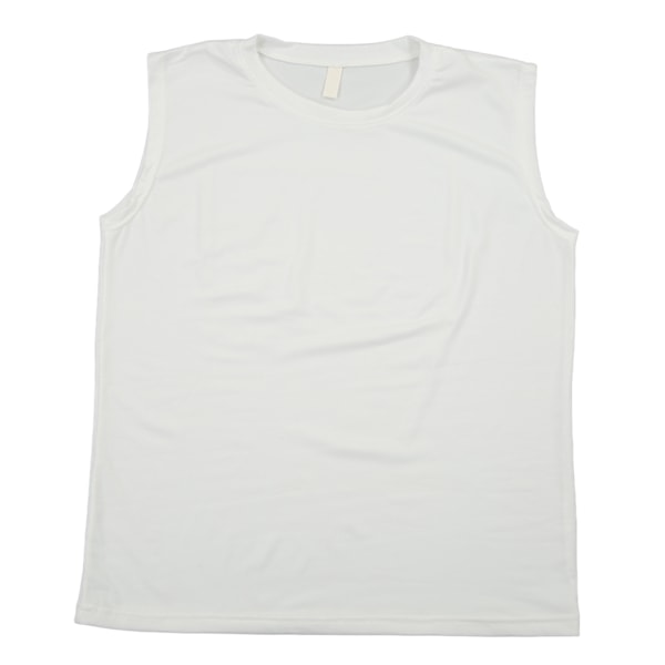 Miesten treeniliivi Lihasten muotoileva tank-toppi yksivärisellä värillä Bodybuilding Gym TrainingWhite 3XL