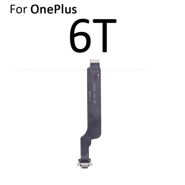 För Oneplus 3 3t 5 5t 6 6t 7 7t 8t 9 9r 8 Pro Type C USB Laddningsport Dockanslutning Flexkabel Ersättningsmonteringsdelar For OnePlus 6T
