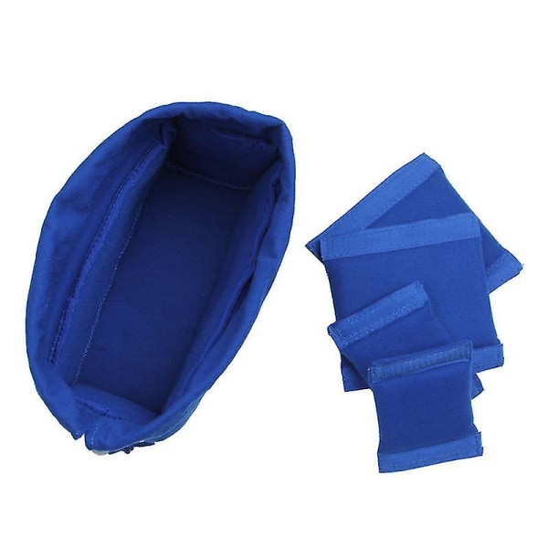 Ny stødsikker Dslr Slr-kamerataske med polstret fløjl-indsatsbeskyttelse Blue