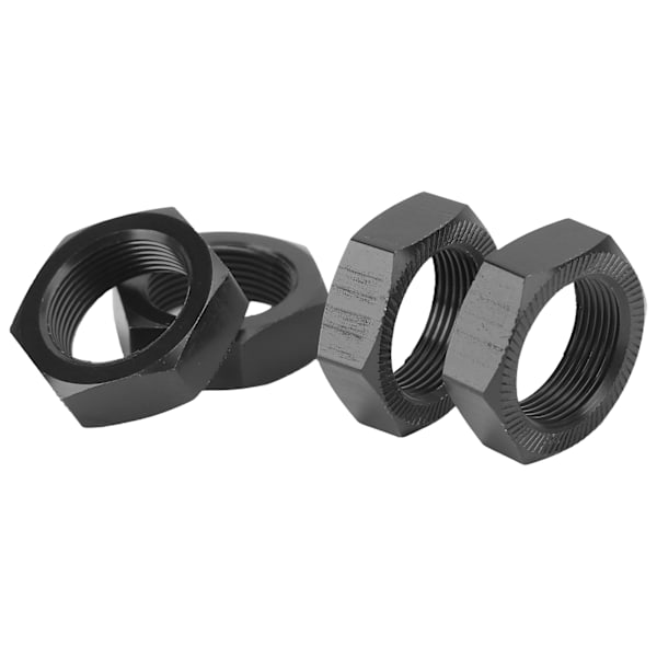 4 kpl 24 mm kuusiokolopyöränmutter Alumiiniseos Kestävä 24 mm kuusiokolopyöränmutter ARRMA 1/5 Outcast Kraton 8s Musta