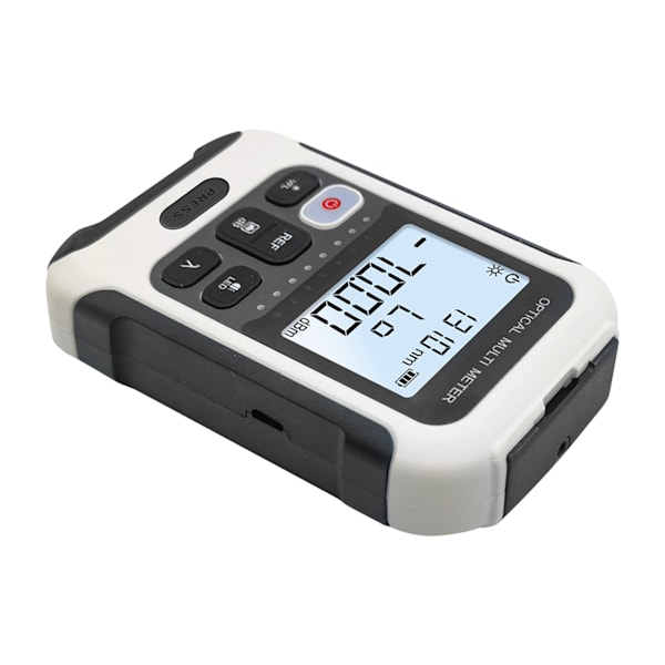 Optisk fibermåler Bærbar 4 i 1 digital genopladelig ‑70‑+10dBm fibertester til kommunikationsteknologi