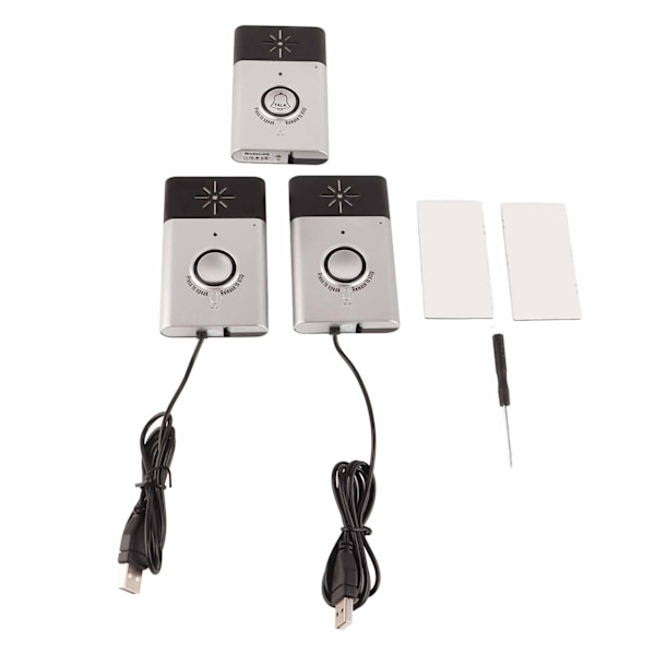 【NX】Smart Wireless Voice Intercom Dörrklocka Access Control System Inomhus/Utomhus DörrklockaSilver
