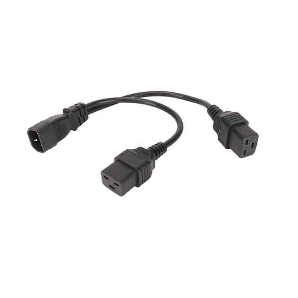 IEC320 C14 till Dual IEC320 C19 Strömsladd IEC320 C14 till Dual C19 Y Splitter Strömkabel 10A 250V 12,6in