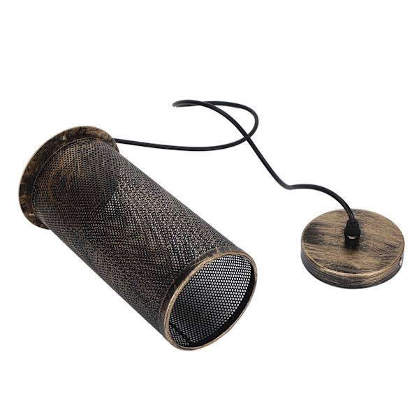 Industriel stil Mesh lampeskærm E27 Iron Art Pendel lysarmatur til Bar Cafe AC85‑265VRetro Guld