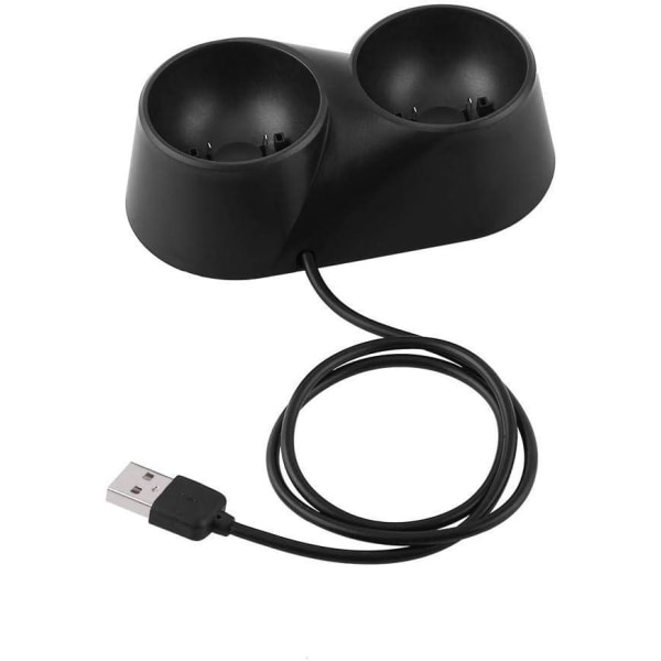 USB dokkingstasjon med dobbel lade for Playstation PS4 VR-kontroller