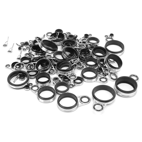 Telescopic Surf Casting Rod Guider Tip Tops Reparationssats Fiskspö Eye Line Guide Ring