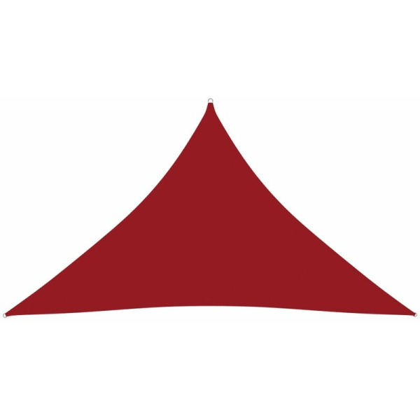 Päivävarjopurje kolmiomainen Oxford kangas 4x4x5,8m punainen