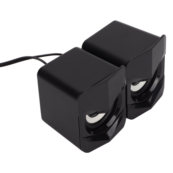 Desktop-högtalare USB-driven tung subwoofer Desktop-mini-LED-högtalare för PalyStation4 hemdator LaptopBlack