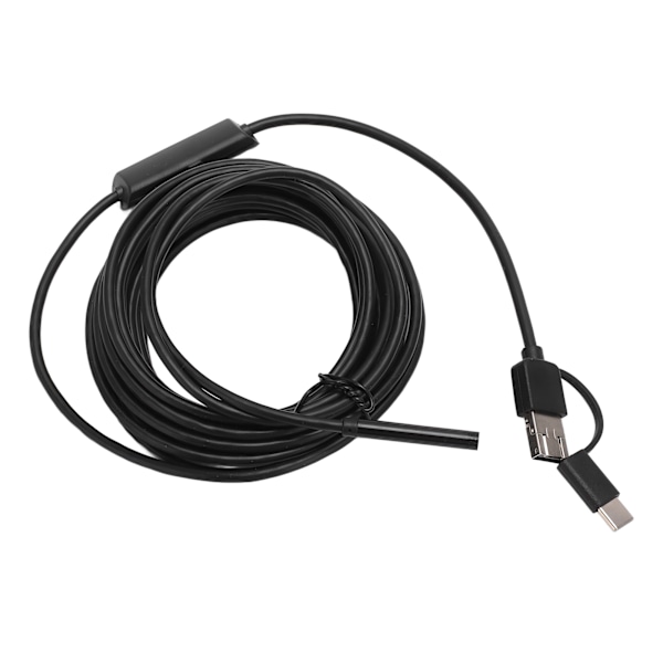 Endoskop 5,5 mm 3 i 1 USB Borescope Kamera IP67 Vandafvisende til Inspektion Vedligeholdelse 5m / 16,4ft