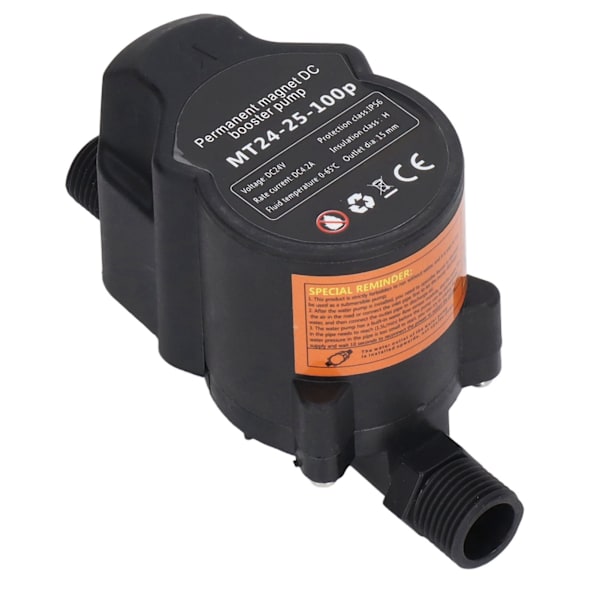 Boosterpumpe Automatisk vanntrykkdusj Boosting Resirkulerende veggfeste 24VDC 100‑240V EU-kontakt