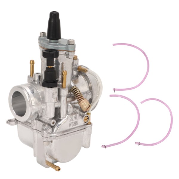 24 mm Carb Montage metallförgasare Universal för 50cc-110cc ATV Quad Bike Motorcykel Silver