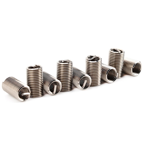 50 stk. gevindreparationssæt 304 rustfrit stål højstyrke gevindreparationsskrue M8x1.25x3D