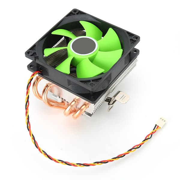 【NX】CPU-køler køler Down-Shot 4 messing varmerør Generel computerblæser (3pin uden lys)(grøn)