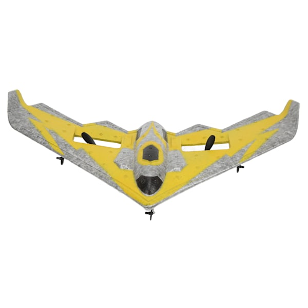 RC-seilfly EPP-skum håndkastning 2CH 2,4GHz fjernkontroll fly med LED-lys for 14 år og eldre gule doble batterier