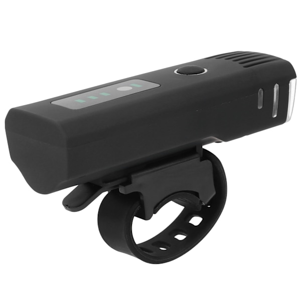 Cykellygte foran USB-opladning Vandtæt LED Cykel Forlygte Sort